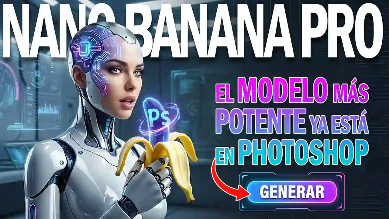 🔥 NANO BANANA PRO ya está en Photoshop y me parece increíble 😯 - Carlos ...